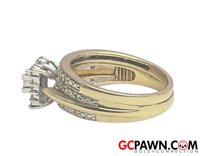Unisex Wedding set 10kt Yellow Gold 