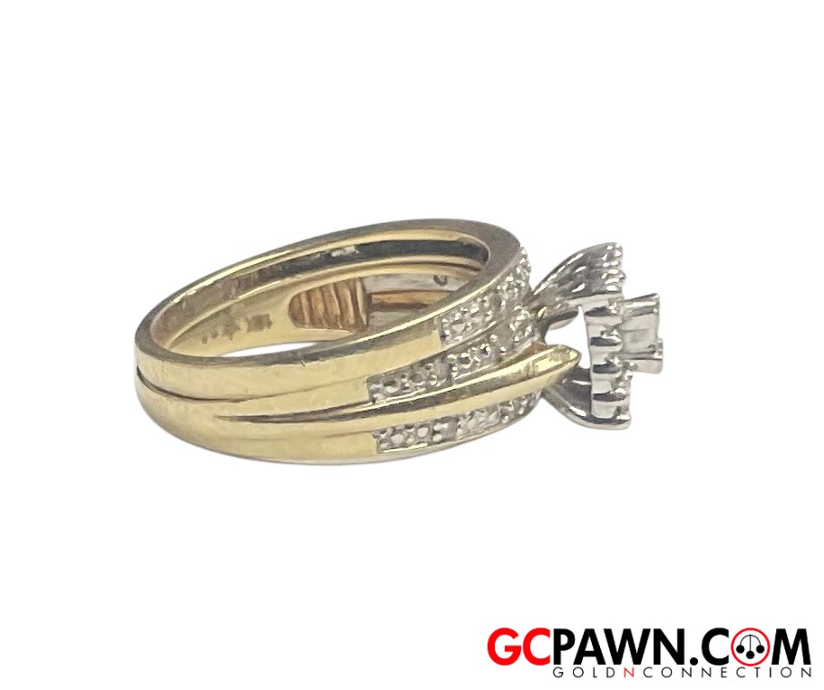Unisex Wedding set 10kt Yellow Gold 