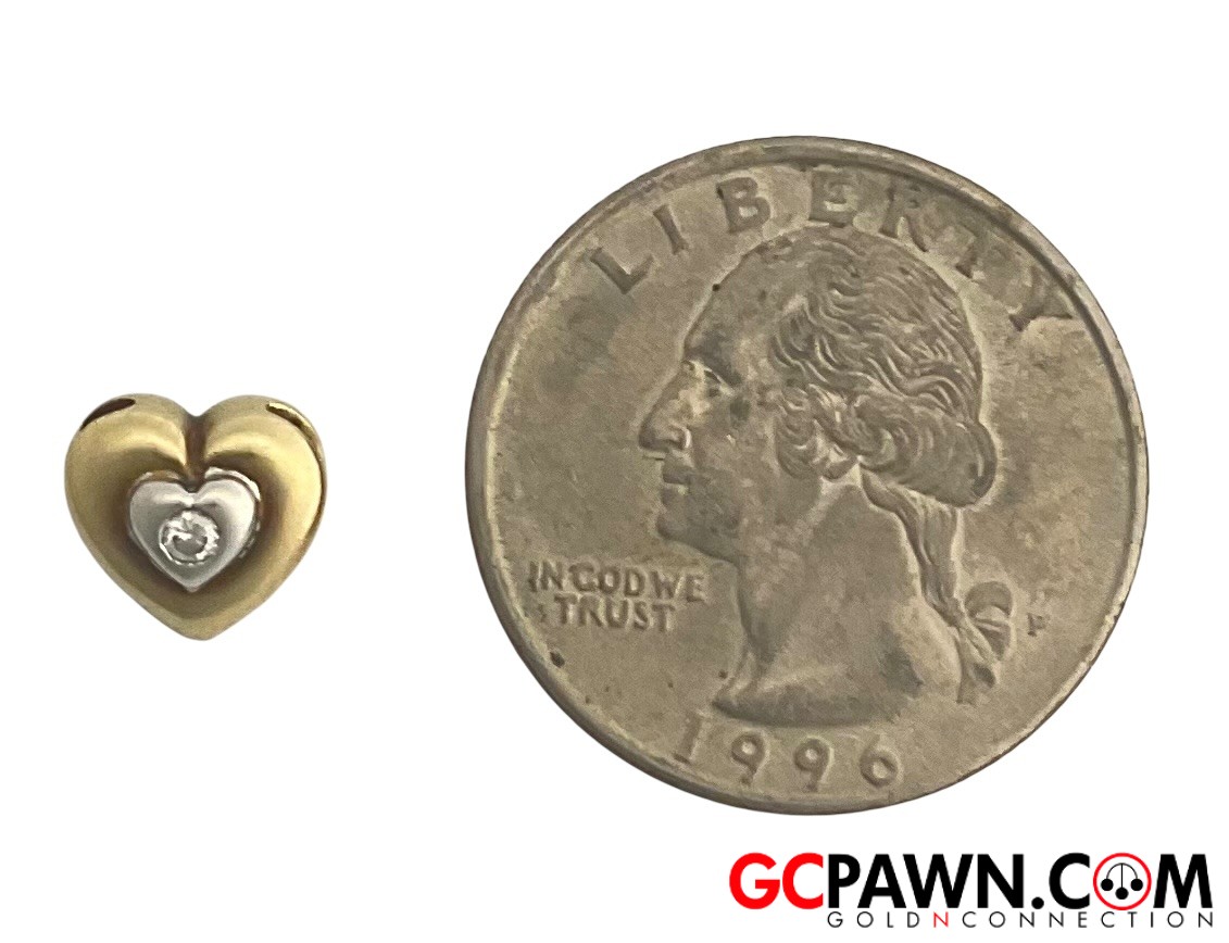 Unisex Charm 14kt Yellow Gold 