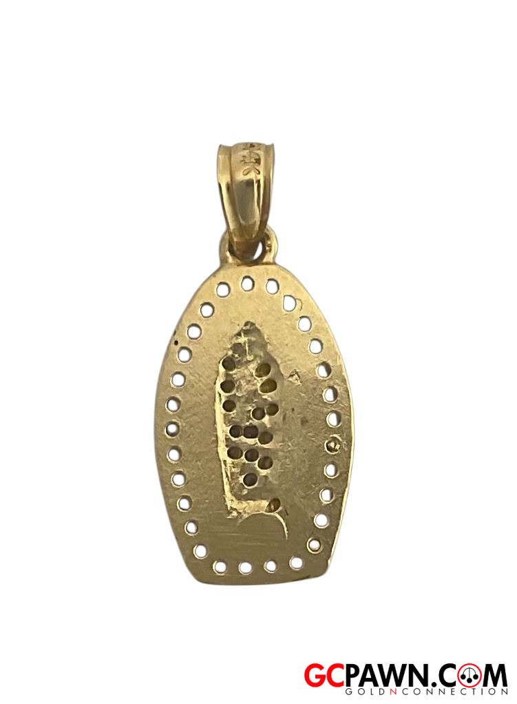 Unisex Pendant 14kt Yellow Gold 