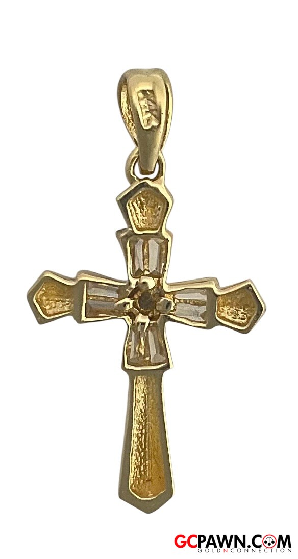 Unisex Pendant 14kt Yellow Gold 