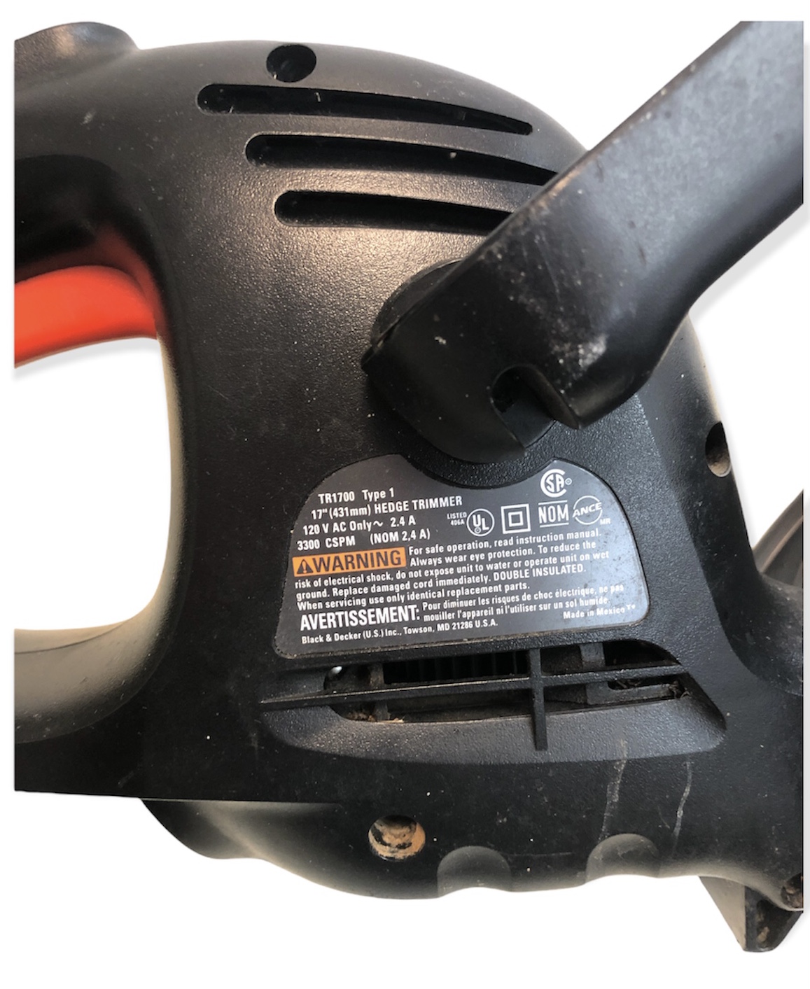 Black Decker Hedge trimmer TR1700