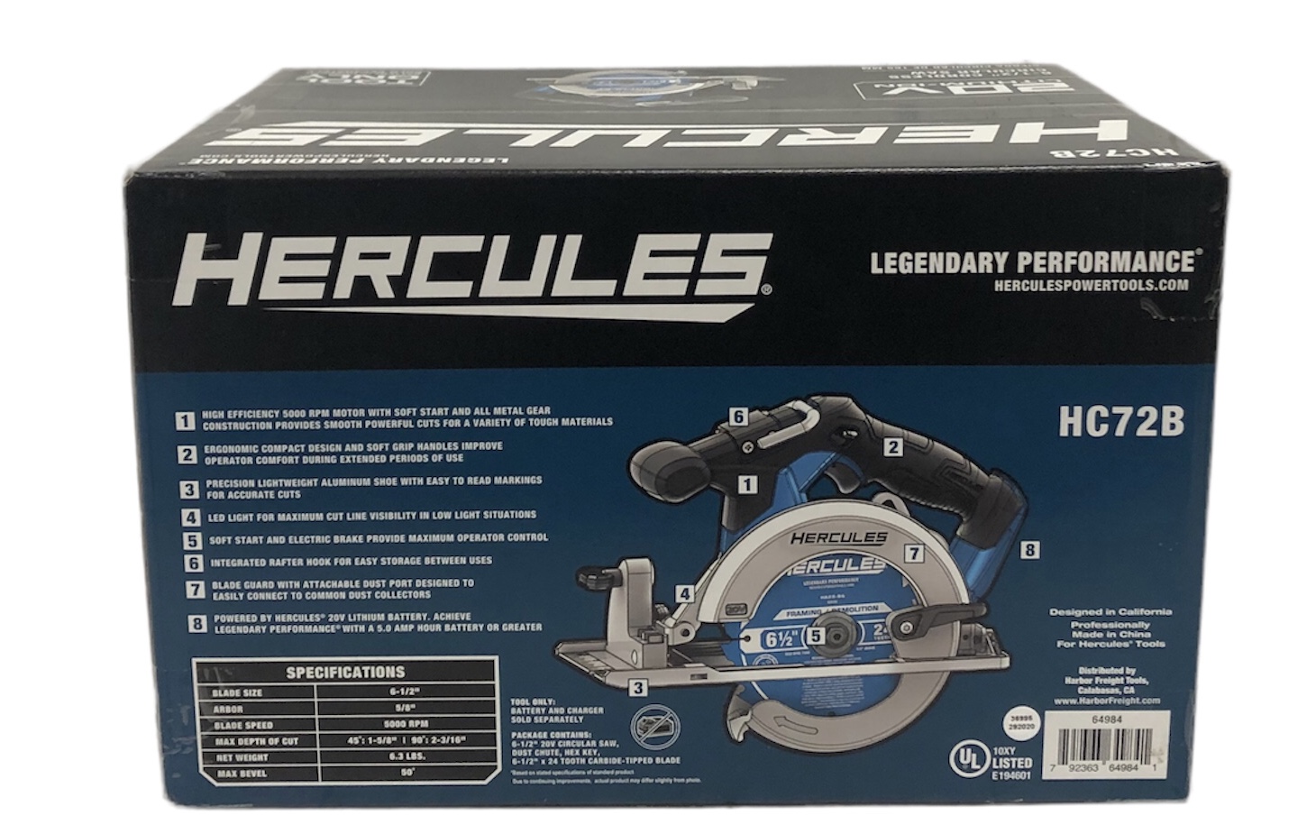 Hercules Cordless hand tools HC72B
