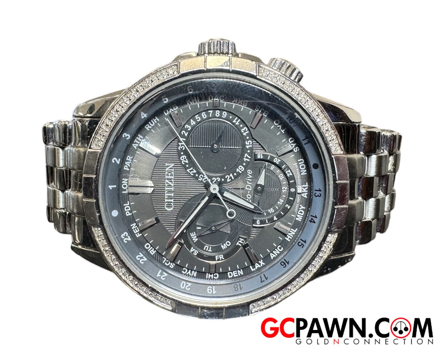 ストーン Citizen Zenshin Senkei Watch Chrono Green | Super Titanium