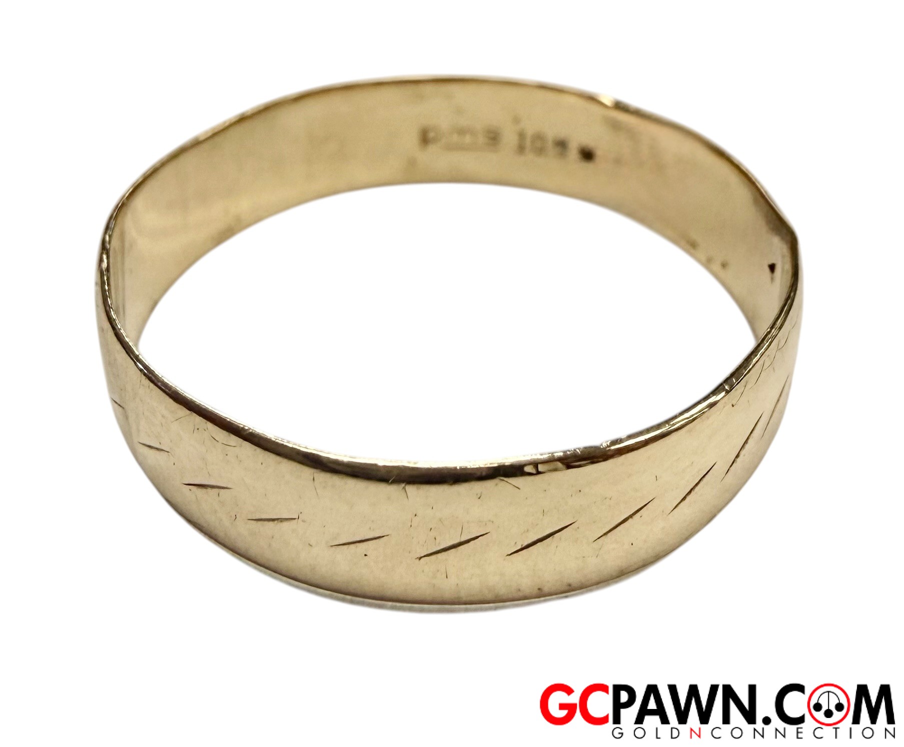 View product details for Unisex Fashion Ring 10kt Yellow Gold 