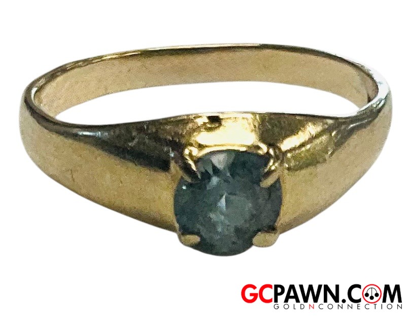 View product details for Children Solitaire ring 14kt Yellow Gold 