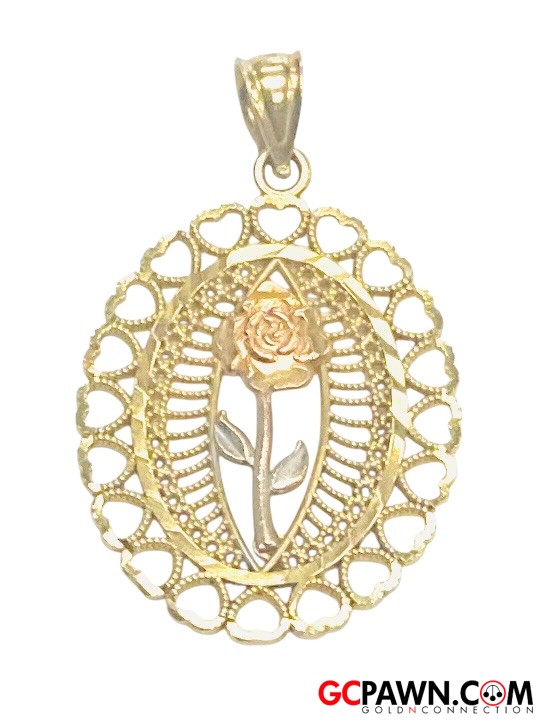 View product details for Women's Charm 14kt Yellow and Rose Gold 