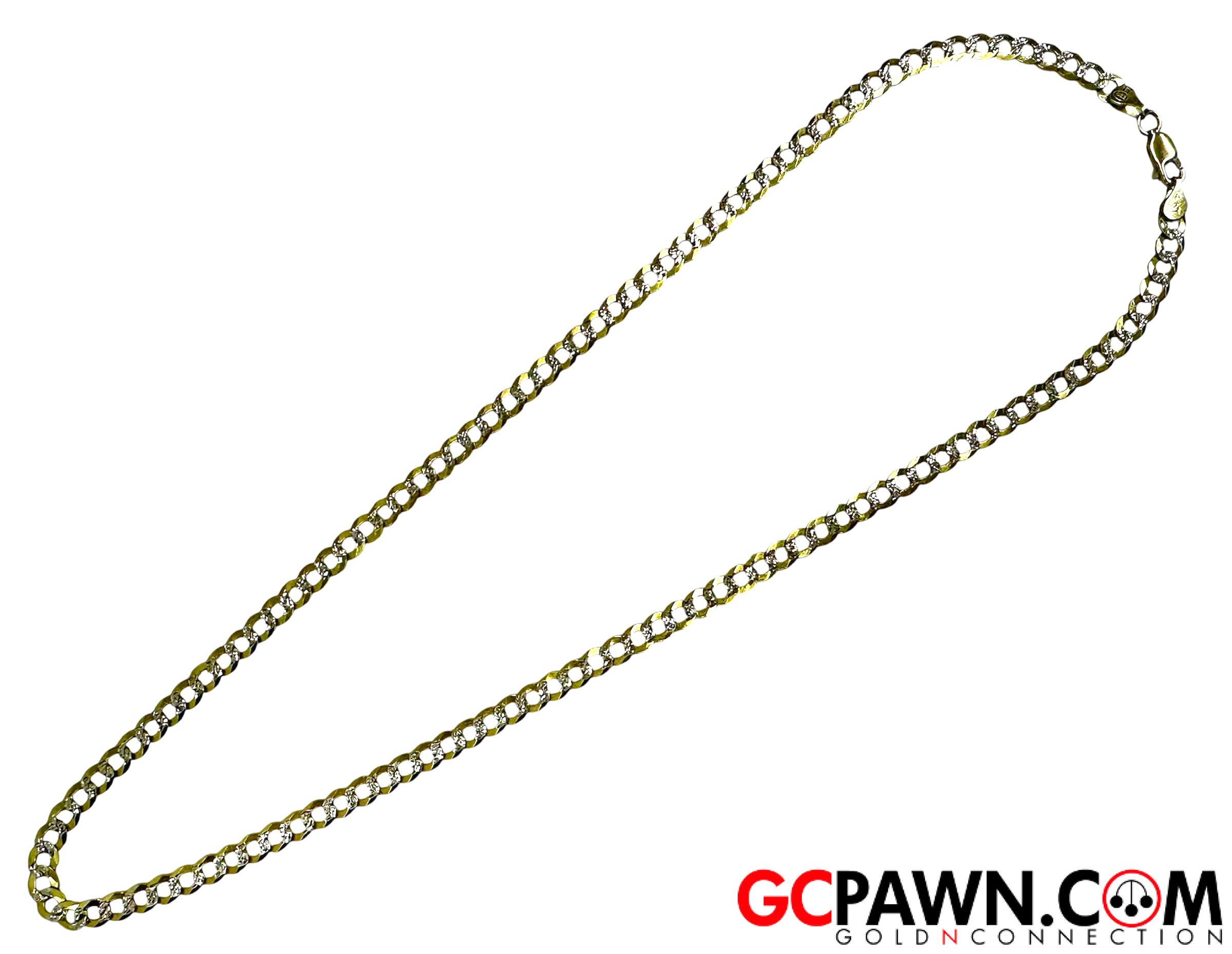 View product details for Unisex Chain 14kt Yellow and White Gold 