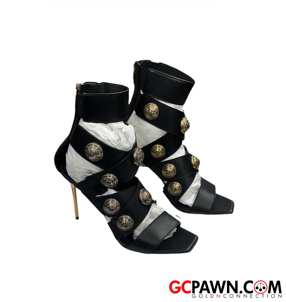 View product details for Balmain - Shoes - Alma Leather Strappy Sandals