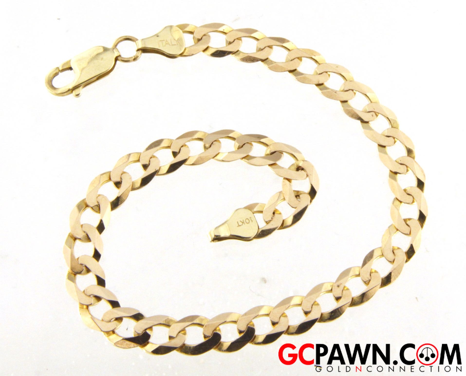 View product details for Unisex Bracelet 10kt Yellow Gold 