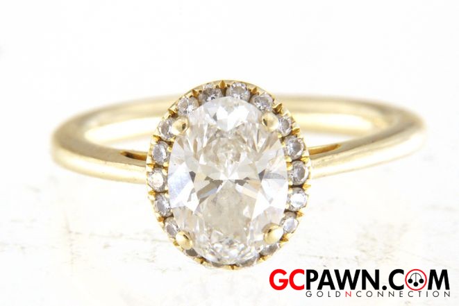 View product details for Women's Solitaire ring 14kt Yellow Gold 