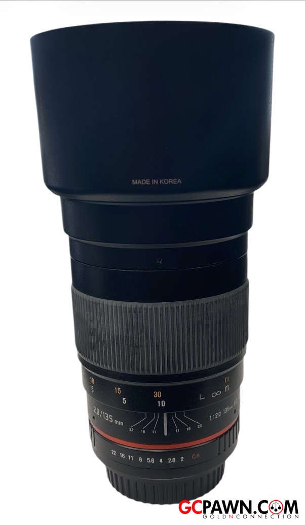 View product details for Rokinon - Lens - 2.0/135mm ED UMC - Full Frame Telephoto Lens for Canon EF