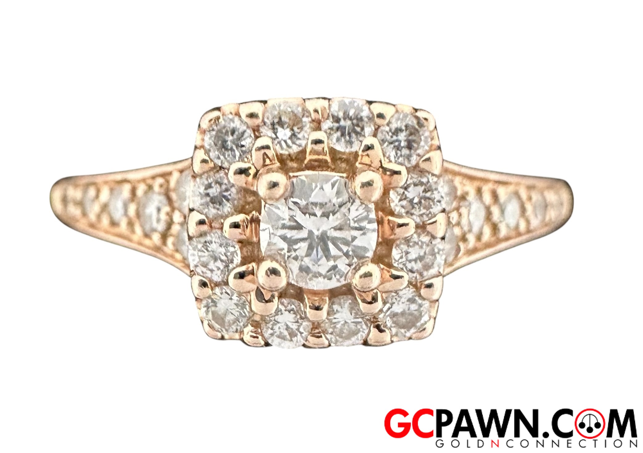 Women's Cluster ring 14kt Rose Gold 