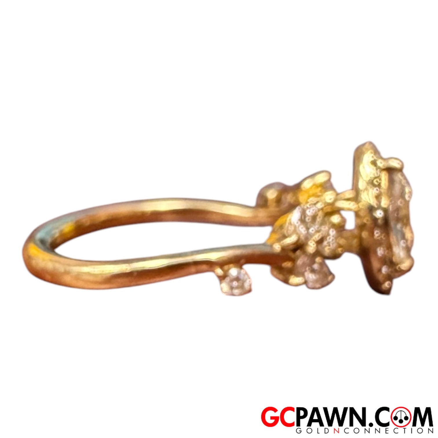 Women's Cluster ring 14kt Yellow Gold 