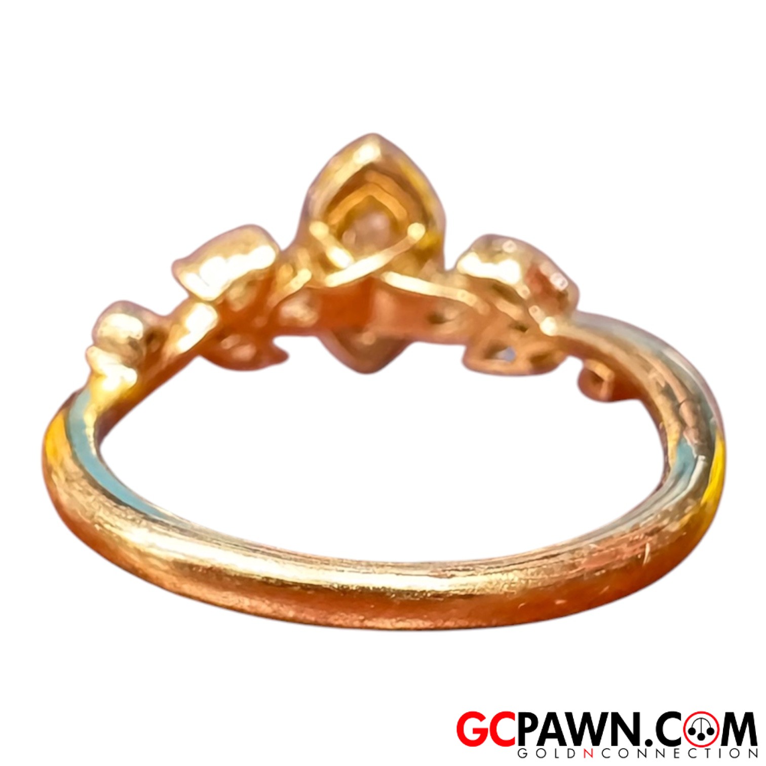 Women's Cluster ring 14kt Yellow Gold 