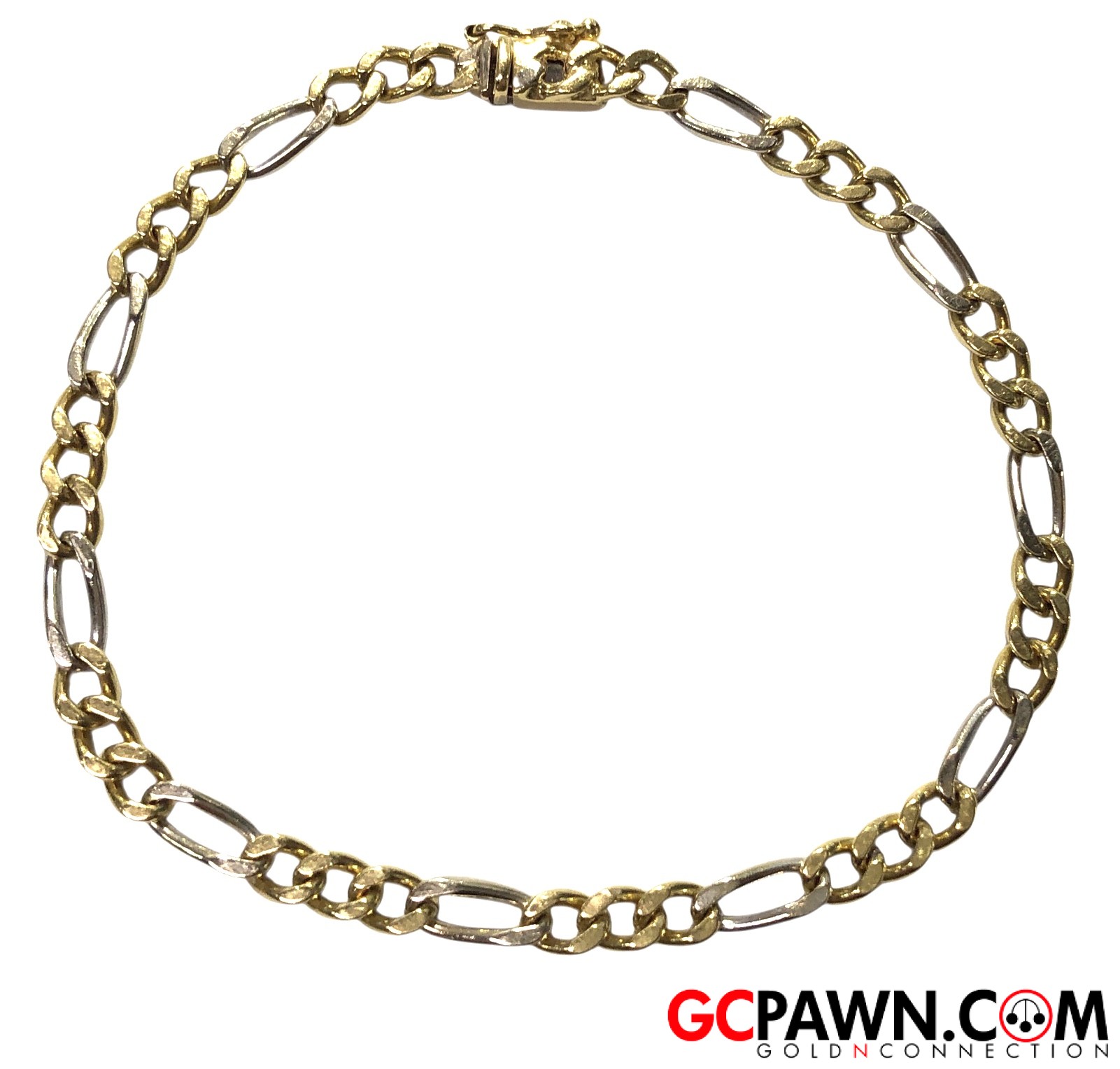 Unisex Bracelet 18kt Yellow and White Gold 