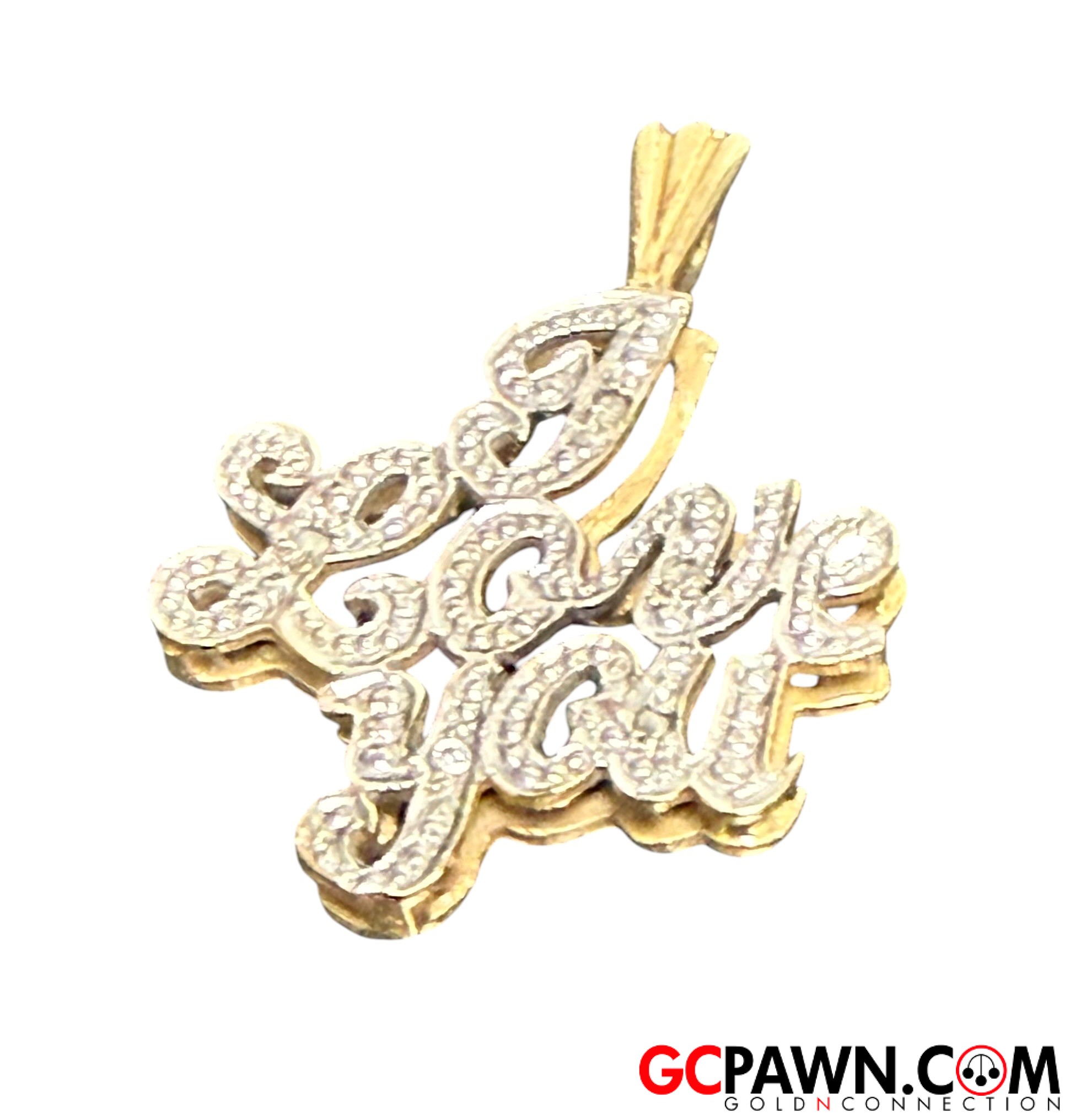 Unisex Pendant 14kt Yellow and White Gold 