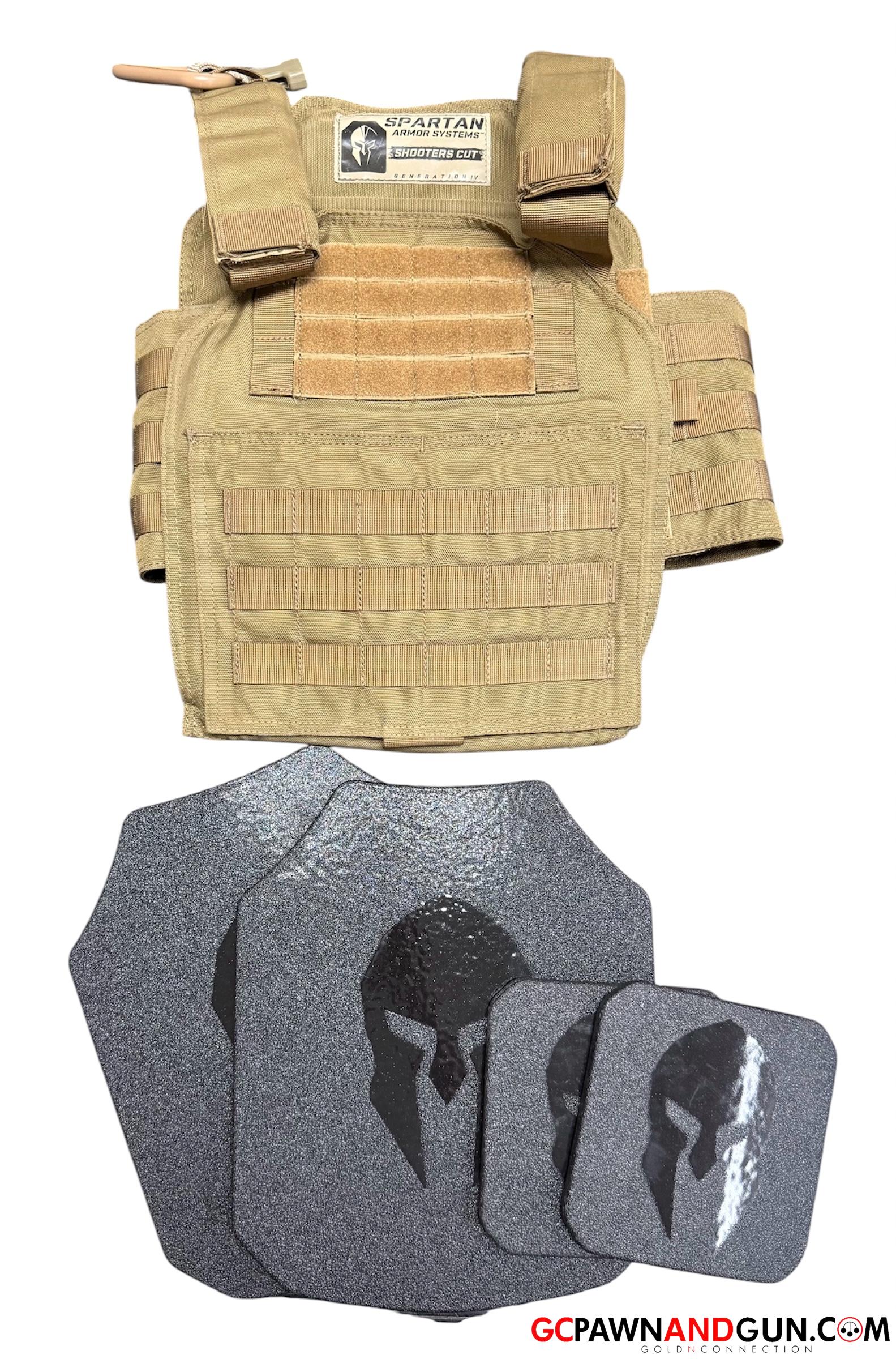 View product details for Spartan Armor Systems - Bulletproof Vest - Shooters Cut Gen 4 w/ AR-550 Plates