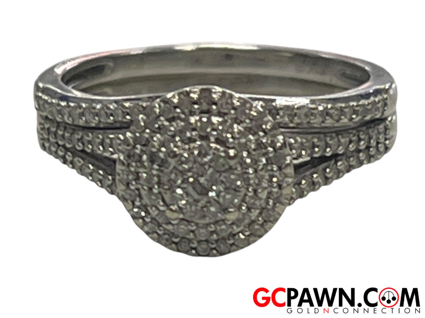 Women's Wedding set 10kt White Gold 
