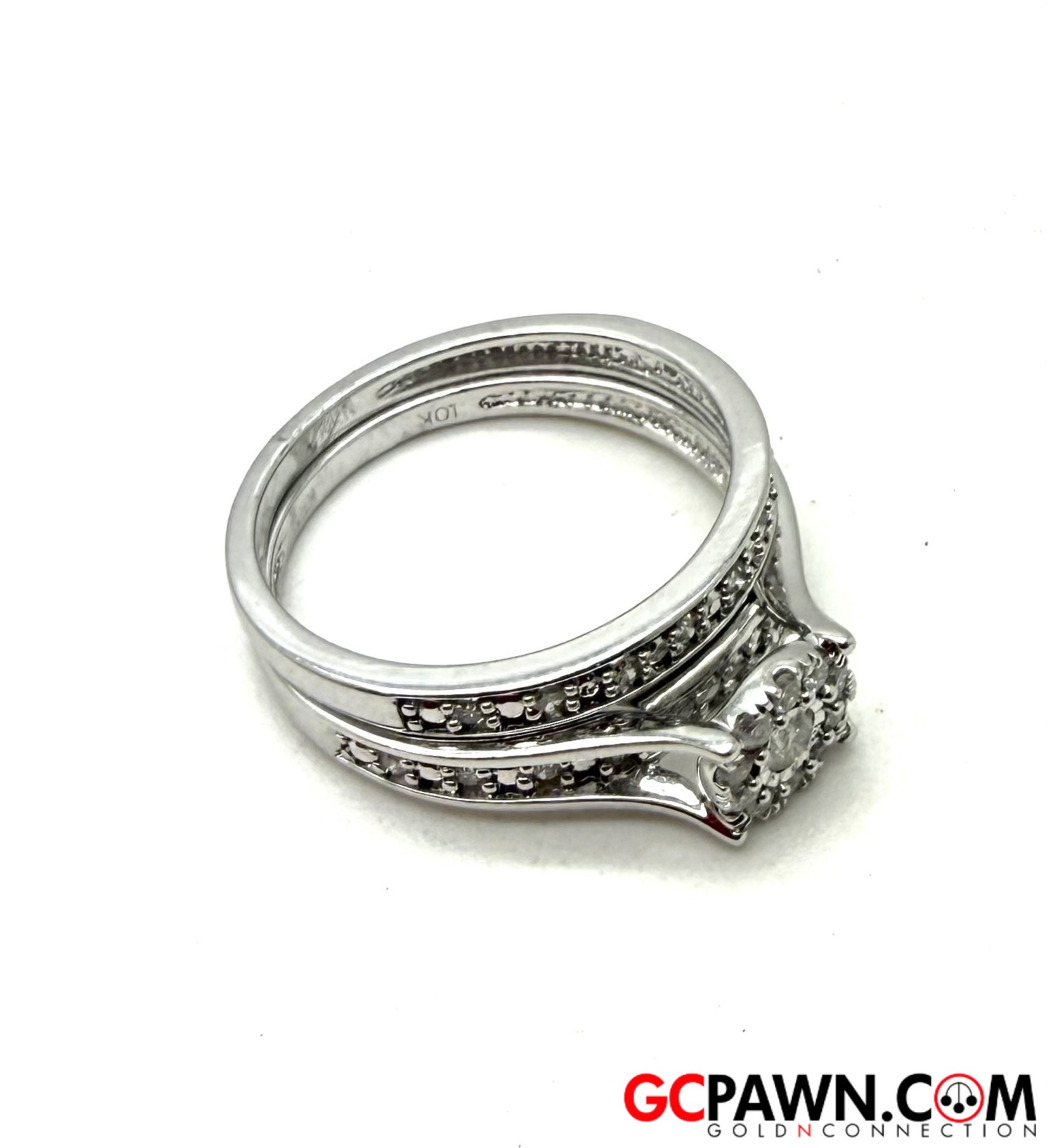 Women's Wedding set 10kt White Gold 