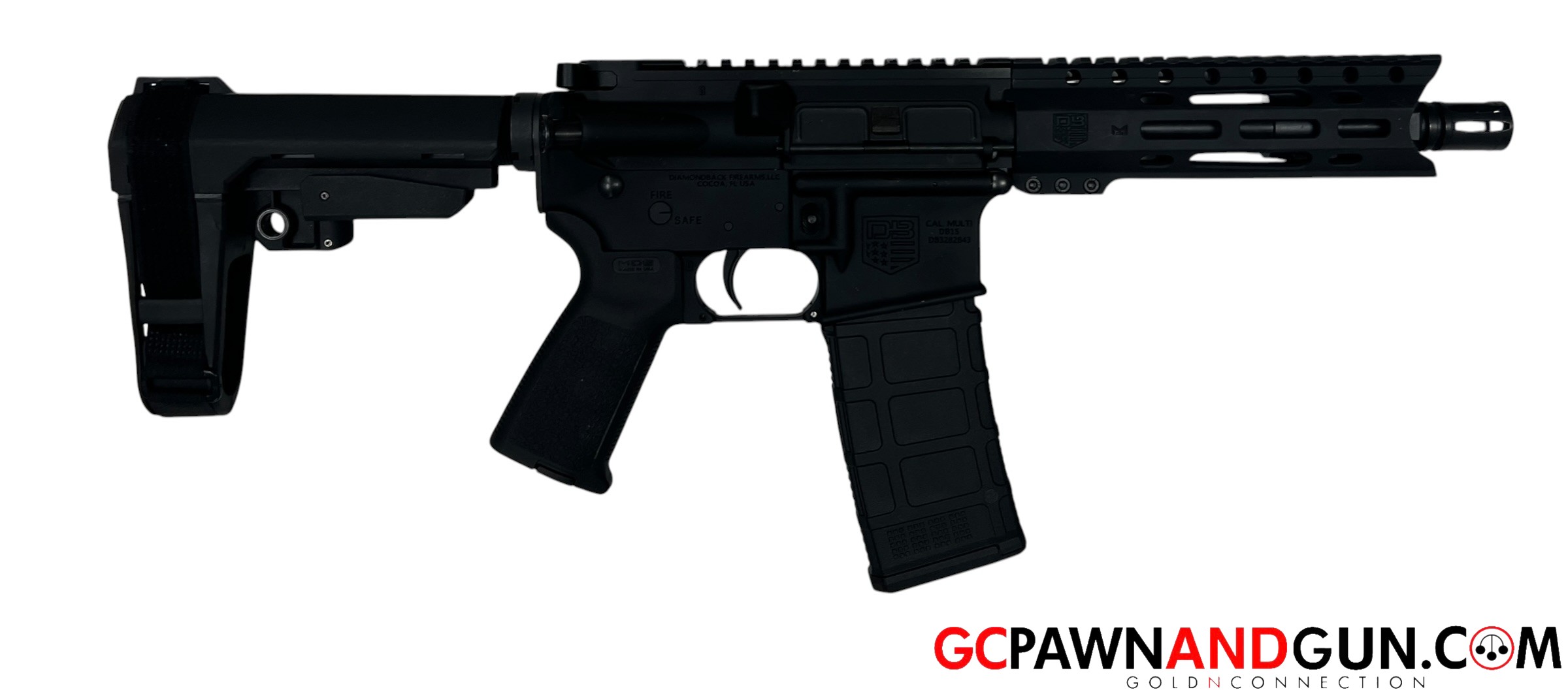 View product details for Diamond Back - Handgun - DB15 AR Pistol - DB1913K001