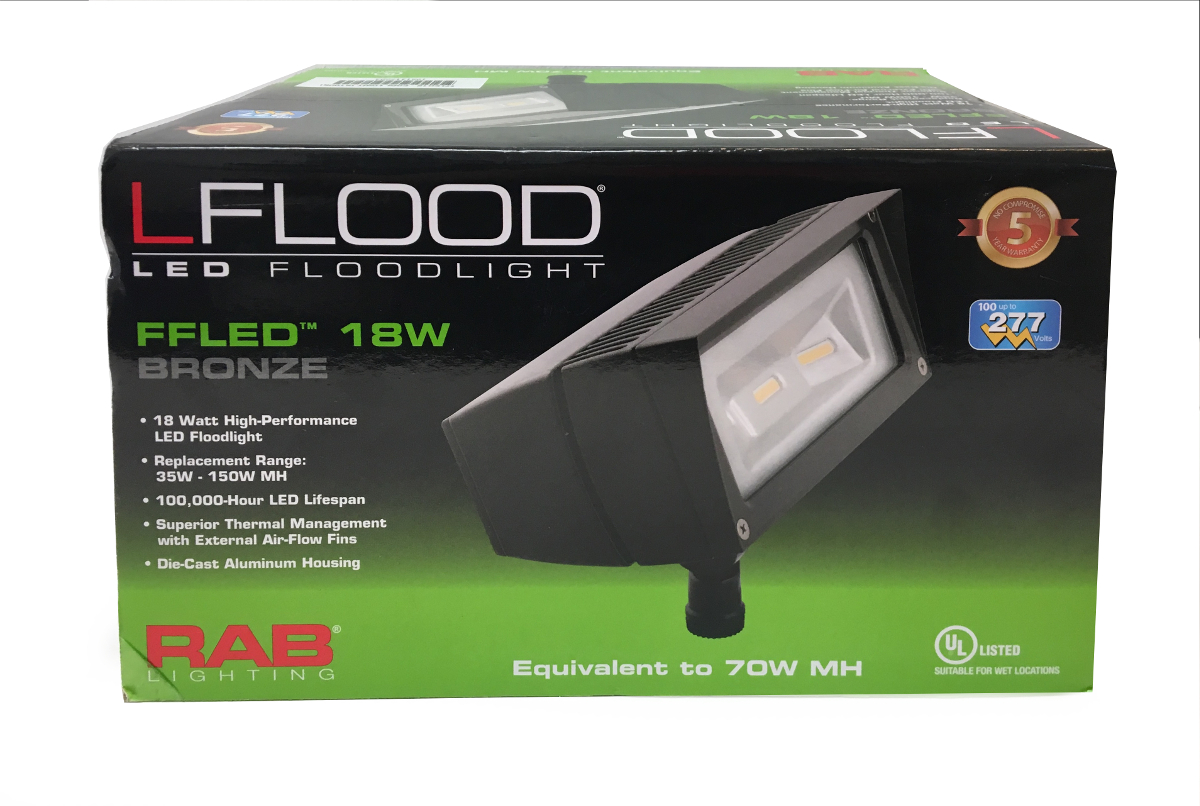 RAB Lighting Lights FFLED18 LFlood Led
