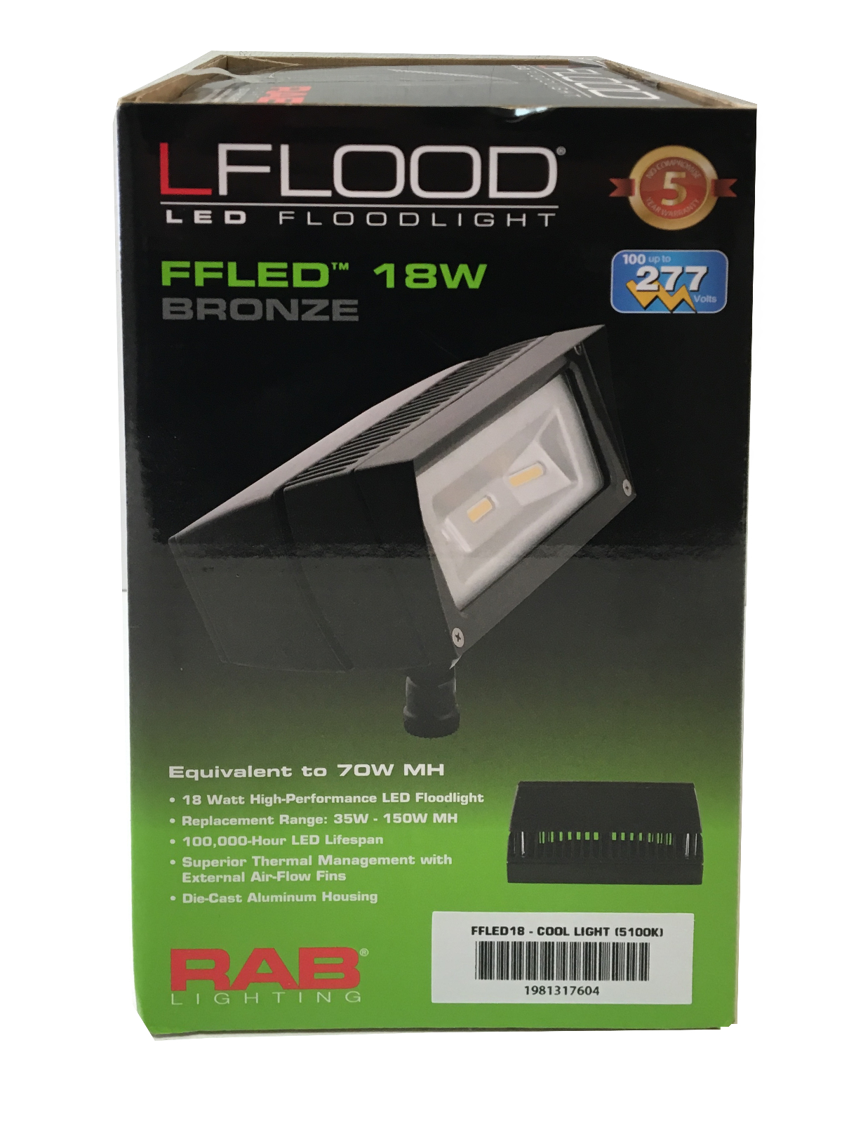 RAB Lighting Lights FFLED18 LFlood Led
