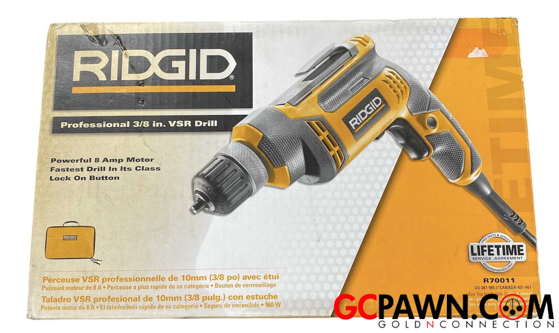 View product details for Ridgid - Corded hand tools - R70011 - VSR Drill