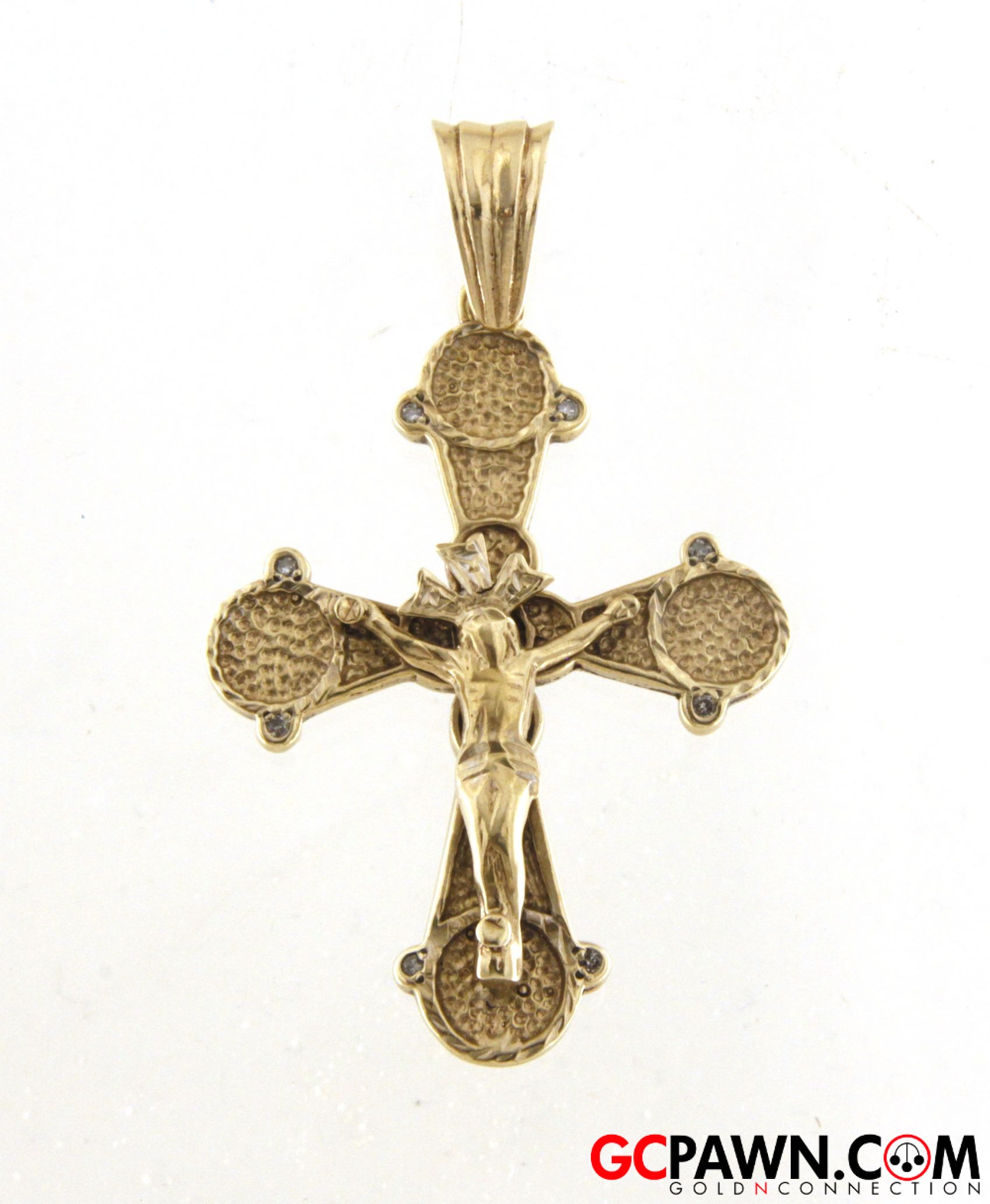 View product details for Men's Charm 10kt Yellow Gold 