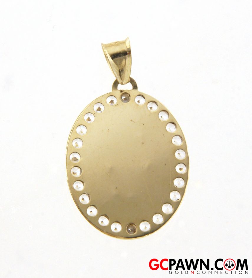San Lazaro / St. Lazarus Women's Charm 10kt Yellow Gold 
