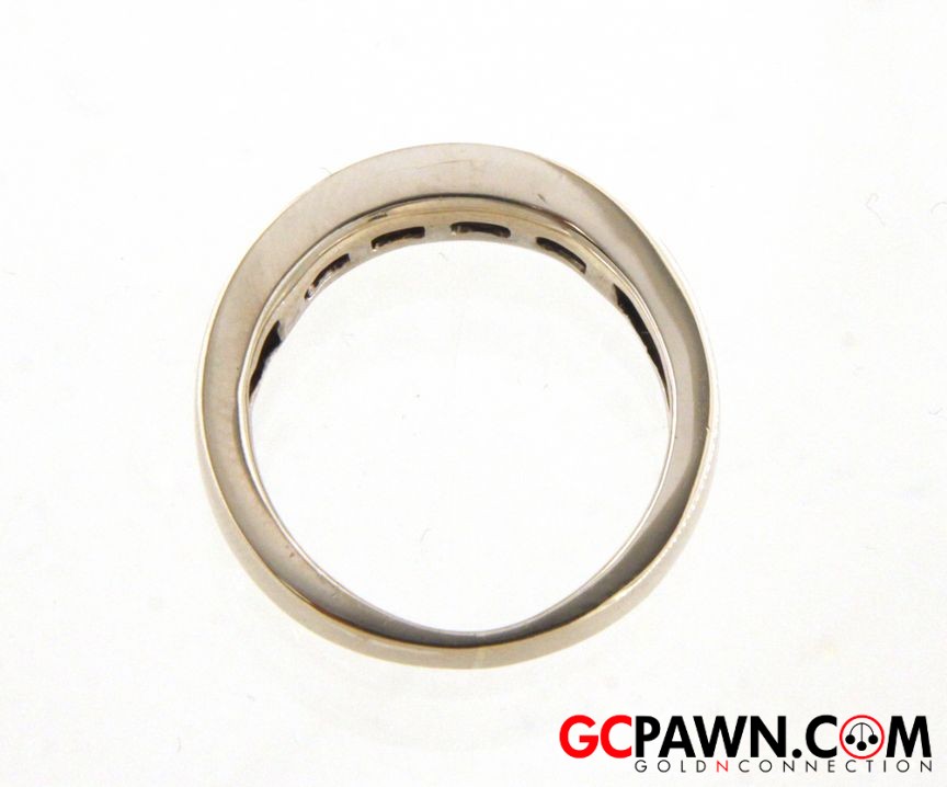 Men's Wedding band 14kt White Gold 