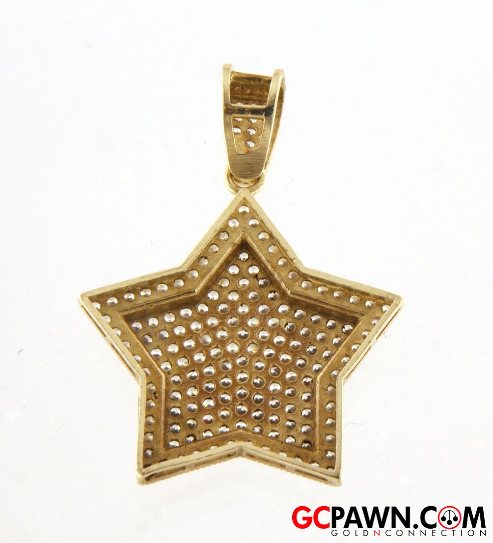 Star Unisex Charm 10kt Yellow Gold 