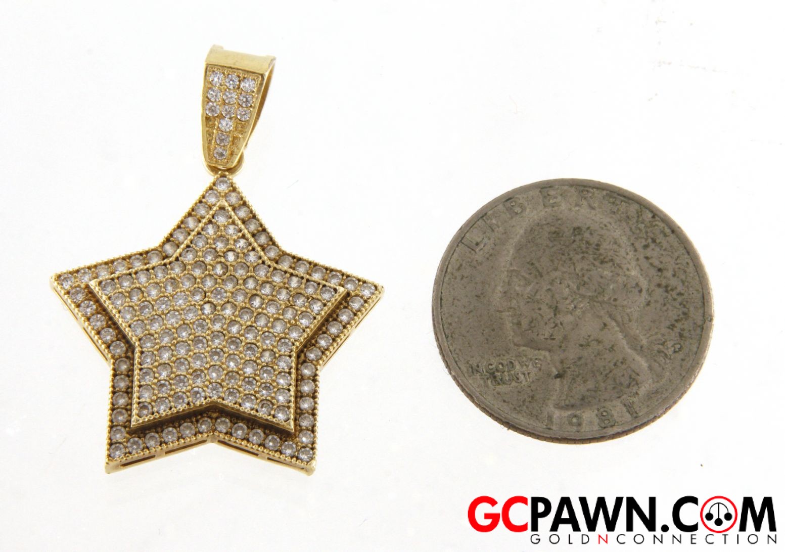 Star Unisex Charm 10kt Yellow Gold 