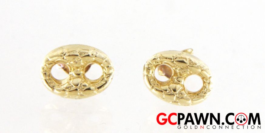 View product details for Gucci Link Women's Earrings 14kt Yellow Gold 