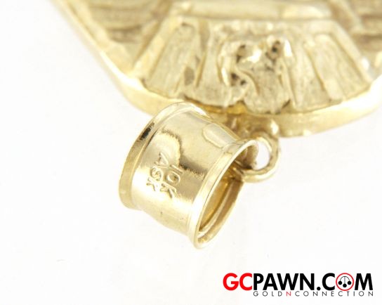 King Tut Unisex Charm 10kt Yellow Gold 