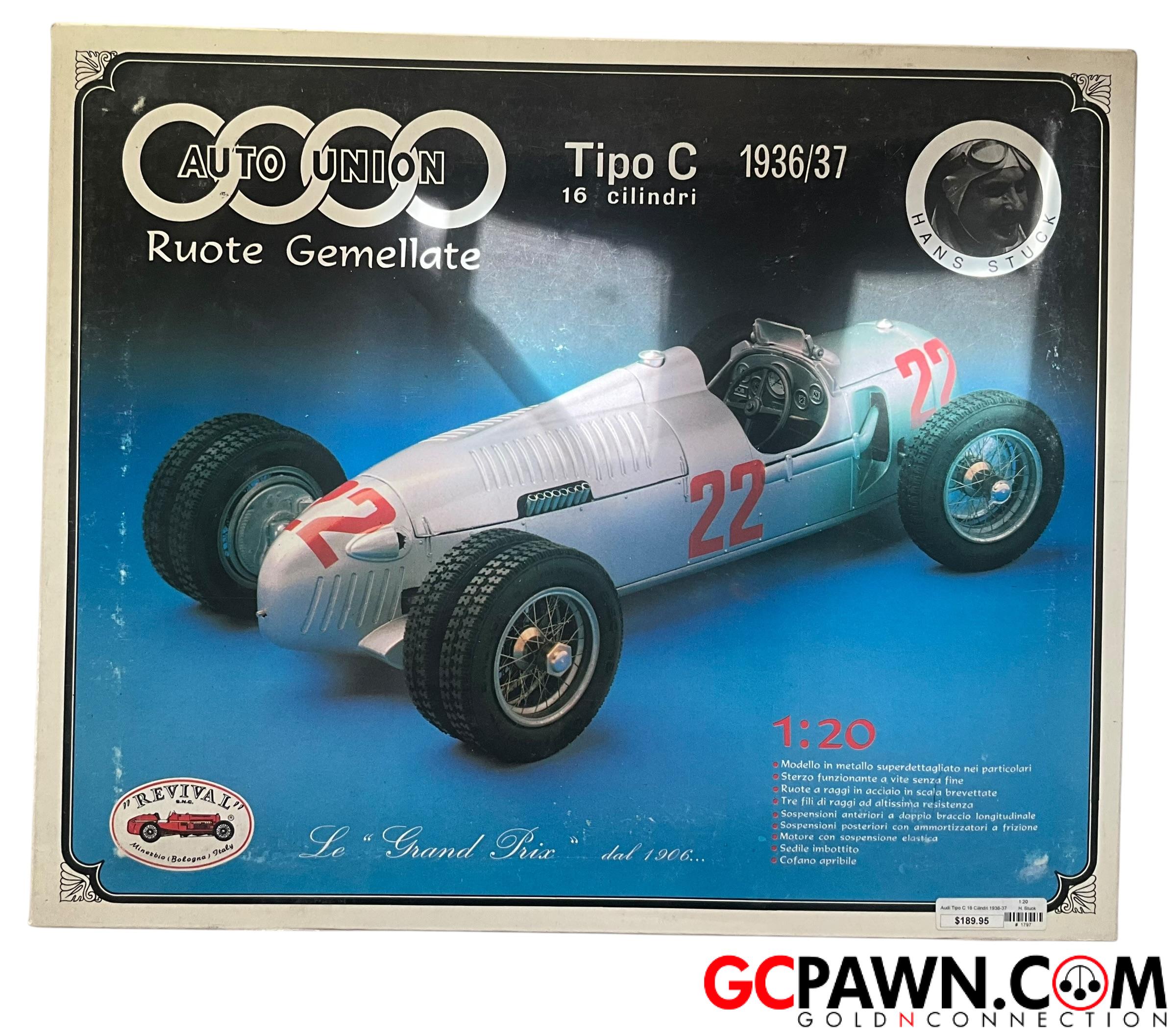 View product details for Auto Union - Model Car - Tipo C